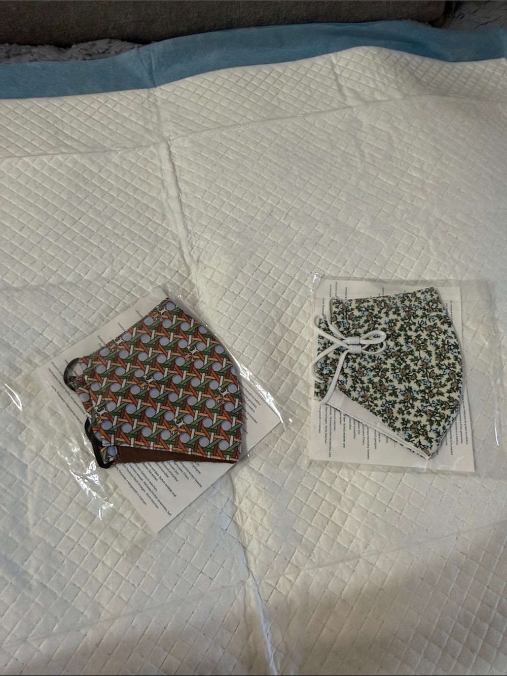 Tory burch Floral and Patterned Face Mask bundle